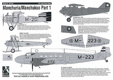Blue Rider BR256 1:72 Manchurua/Manchukuo Part 1.