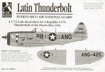 Blue Rider BR305 1:72 Republic P-47N Thunderbolt