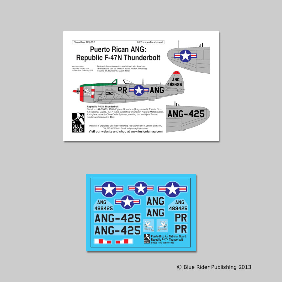 Blue Rider BR305 1:72 Republic P-47N Thunderbolt