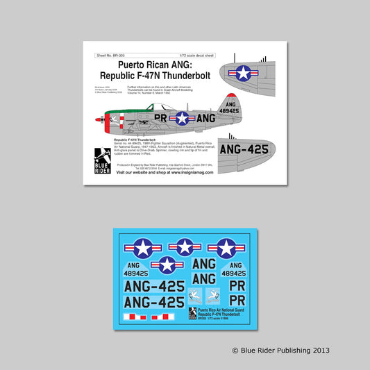 Blue Rider BR305 1:72 Republic P-47N Thunderbolt