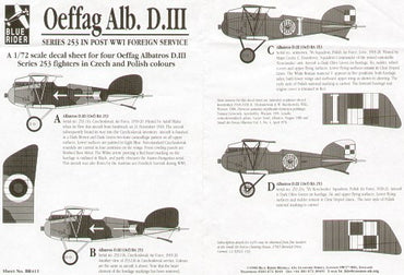Blue Rider BR411 1:72 Oeffag Albatros D.III