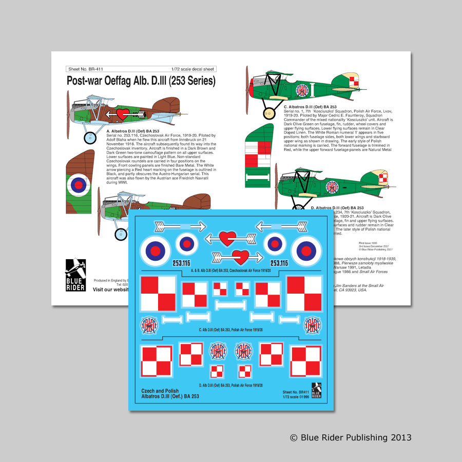 Blue Rider BR411 1:72 Oeffag Albatros D.III