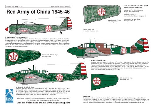 Blue Rider BR414 1:72 Red Army of China Air Force 1945-46
