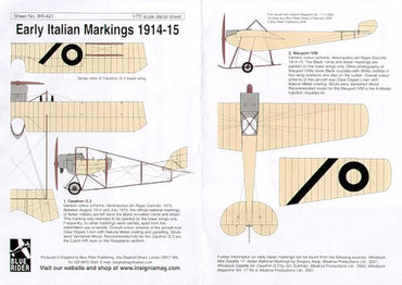 Blue Rider BR421 1:72 Early Italian markings 1914-15