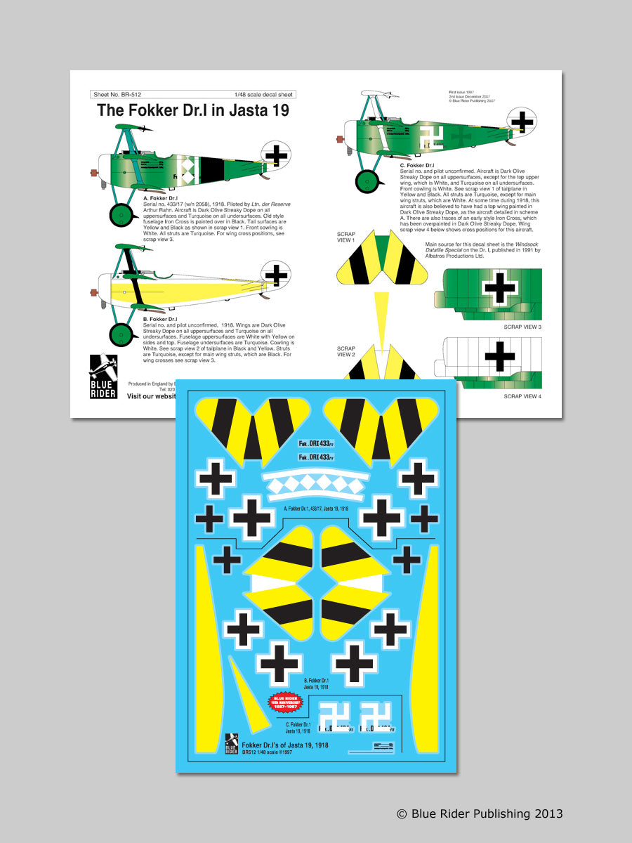 Blue Rider BR512 1:48 Fokker Dr.I Triplane