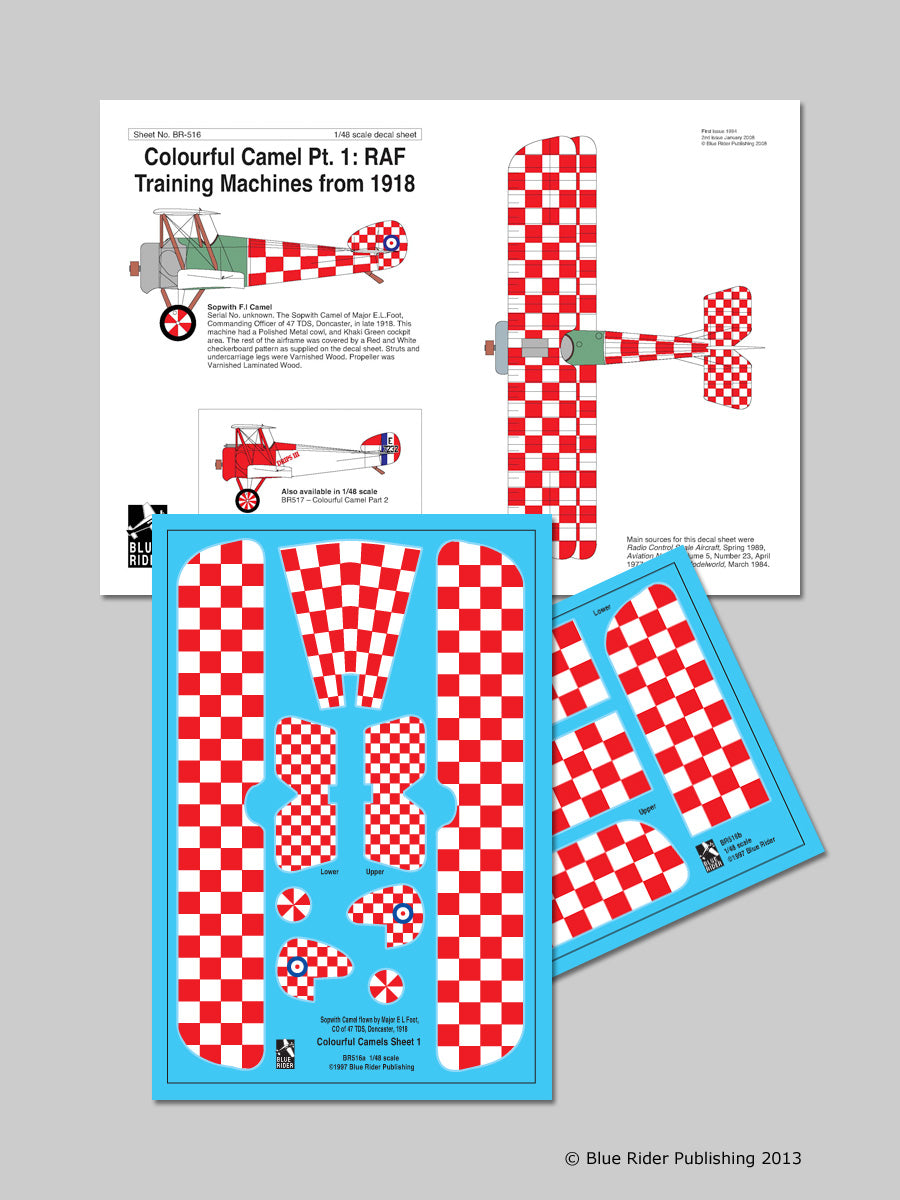 Blue Rider BR516 1:48 Colourful Sopwith Camels Part 1