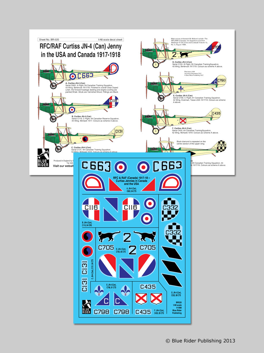Blue Rider BR520 1:48 Curtiss Jenny