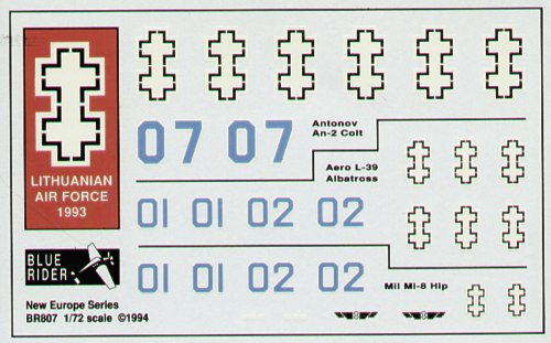 Blue Rider BR807 1:72 Lithuanian Air Force 1993/94