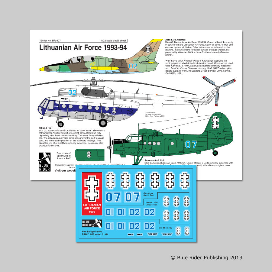 Blue Rider BR807 1:72 Lithuanian Air Force 1993/94