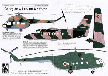 Blue Rider BR816 1:72 Georgian and Latvian Air Force