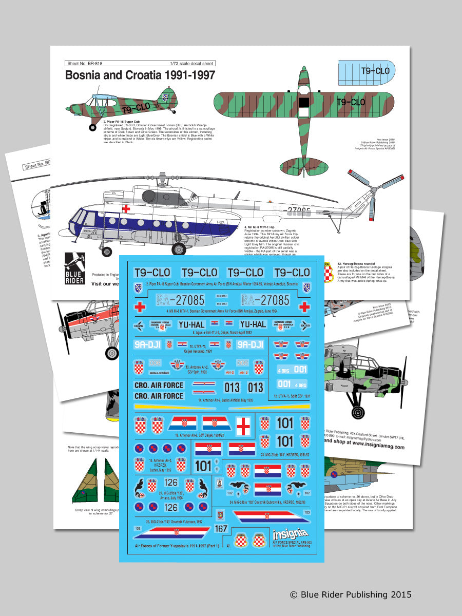 Blue Rider BR818 1:72 Bosnian and Croatian Air Forces
