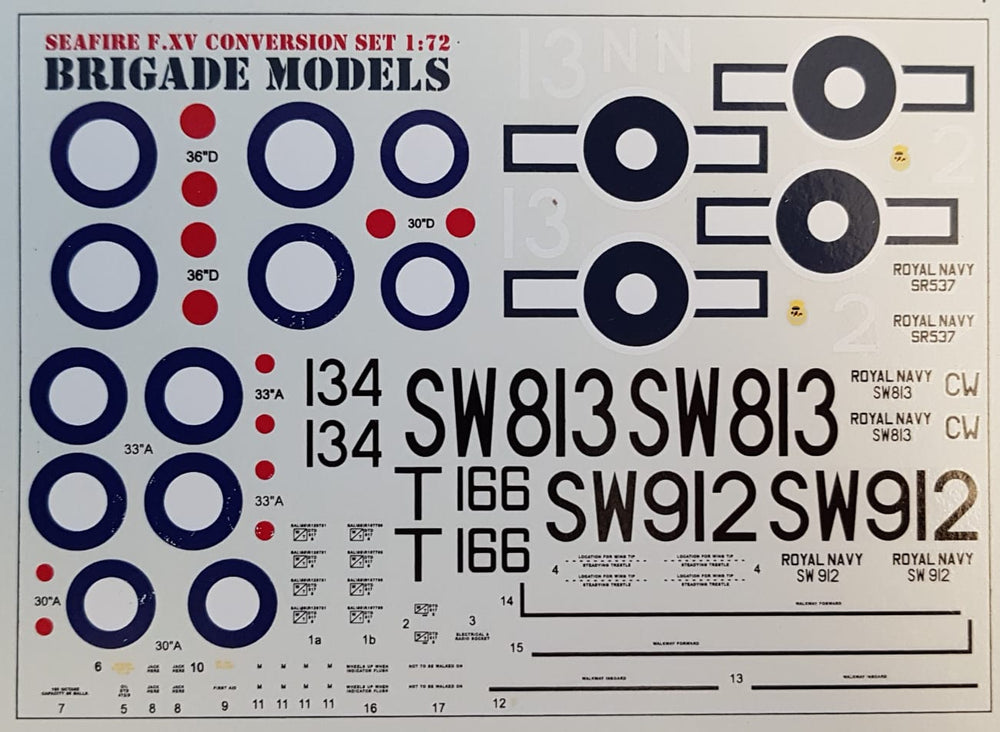 Brigade BMK7205 1:72 Supermarine Seafire Mk.XV conversion