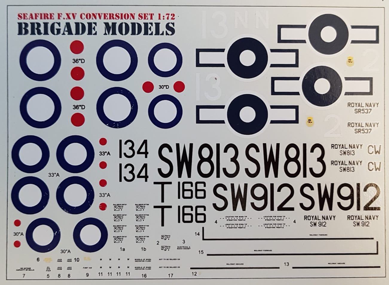 Brigade BMK7205 1:72 Supermarine Seafire Mk.XV conversion