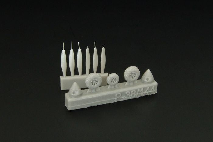Brengun BRL144146 1:144 Lockheed P-38 Wheels+propellers