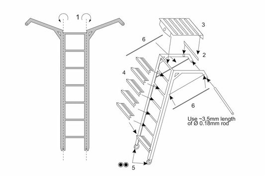 Brengun BRL144158 1:144 Douglas A-4F Skyhawk ladder