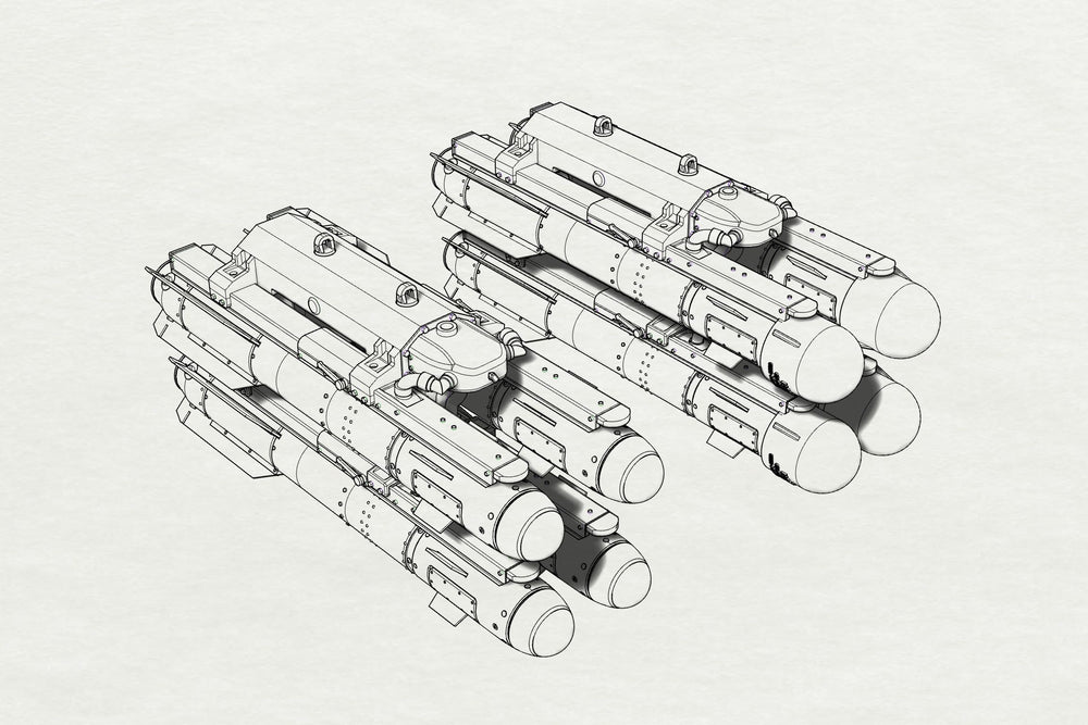 Brengun BRL32037 1:32 AGM-114 Hellfire resin kit of U.S