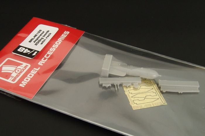 Brengun BRL48103 1:48 Japanese 250kg Bomb with Rack Resin Set