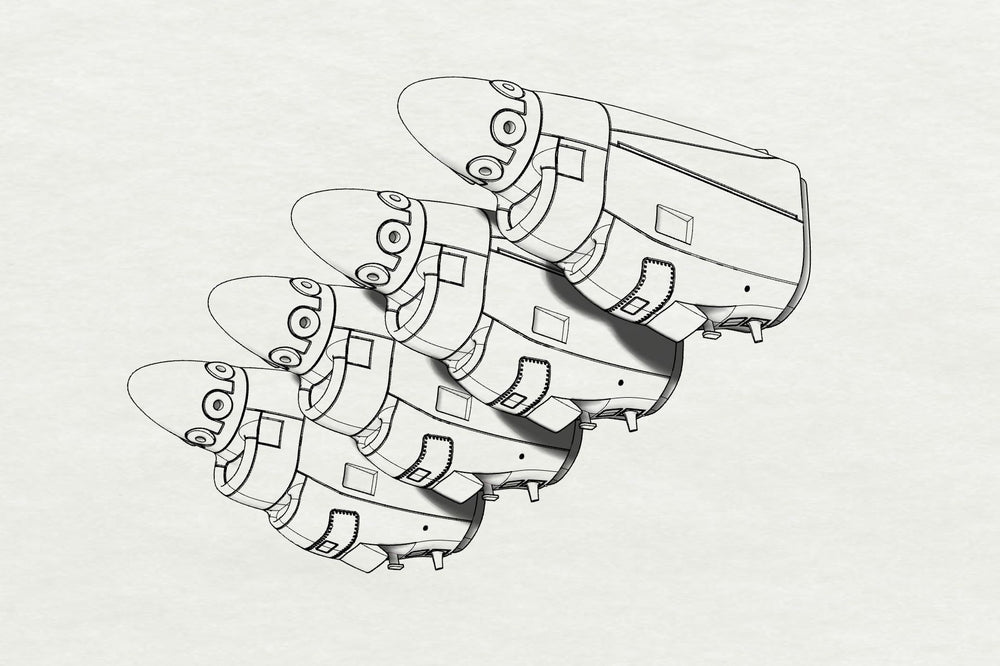 Brengun BRL48123 1:48 Lockheed C-130J Hercules engine nacelles