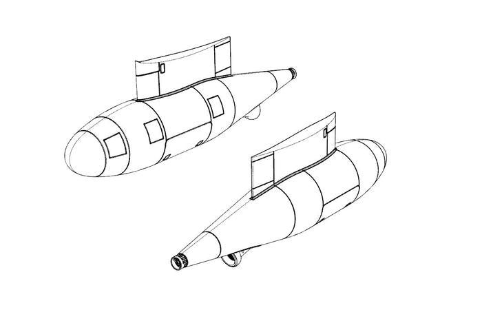 Brengun BRL48132 1:48 Lockheed KC-130J Hercules refueling pod 2 szt.