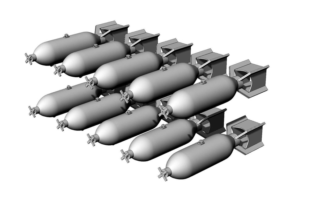 Brengun BRL48165 1:48 US GP 100lb AN-M30A1 bombs
