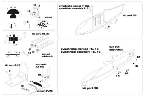 Brengun BRL72072 1:72 Avia BH-21 -- PE parts