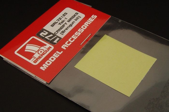 Brengun BRL72125 1:72 Yakovlev Yak-1 Canopy paint masks