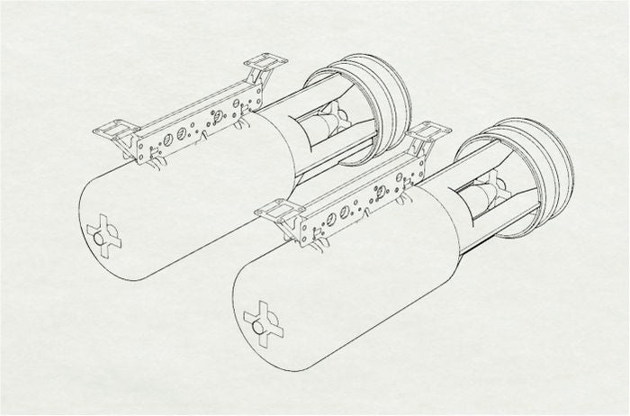 Brengun BRL72164 1:72 Depth Charge Mk.54 x 2