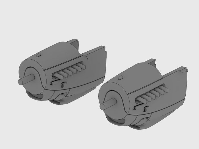 Brengun BRL72171 1:72 de Havilland Mosquito two stage Merlin engine nacelles set