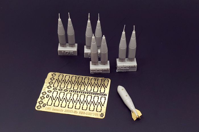 Brengun BRL72174 1:72 US bomb 250-lb AN-M57A1