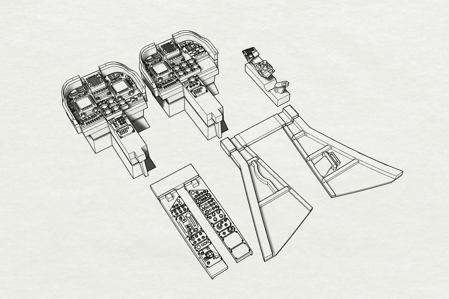 Brengun BRL72182 1:72 McDonnell-Douglas AV-8B Harrier Cockpit