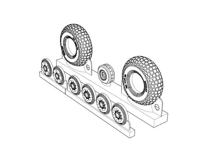 Brengun BRL72207 1:72 de Havilland Mosquito resin wheels