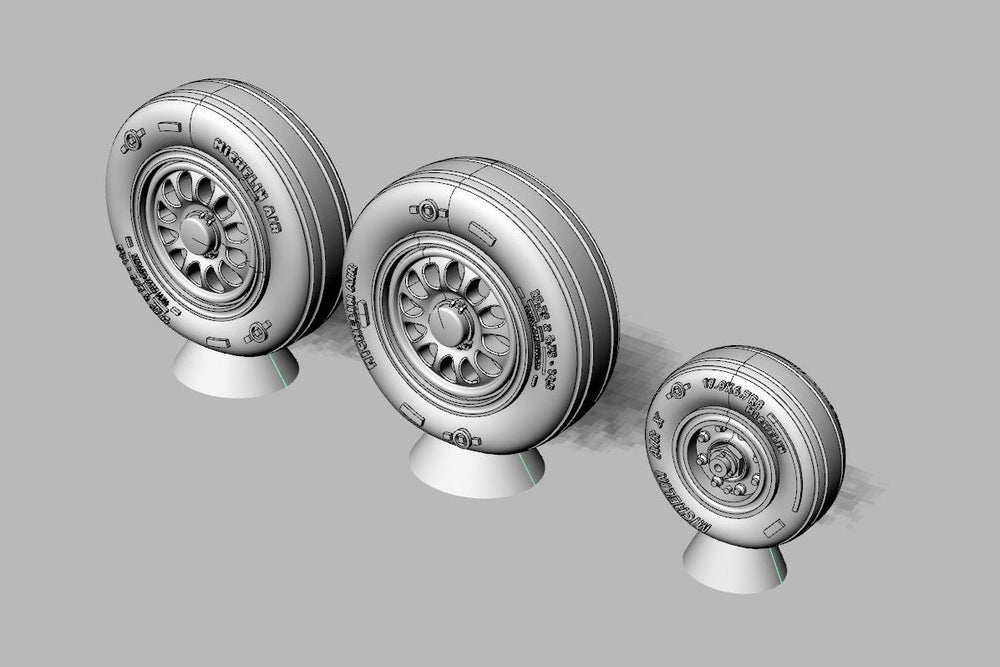 Brengun BRL72236 1:72 Lockheed-Martin F-16C/F-16D Block 40 and later wheels