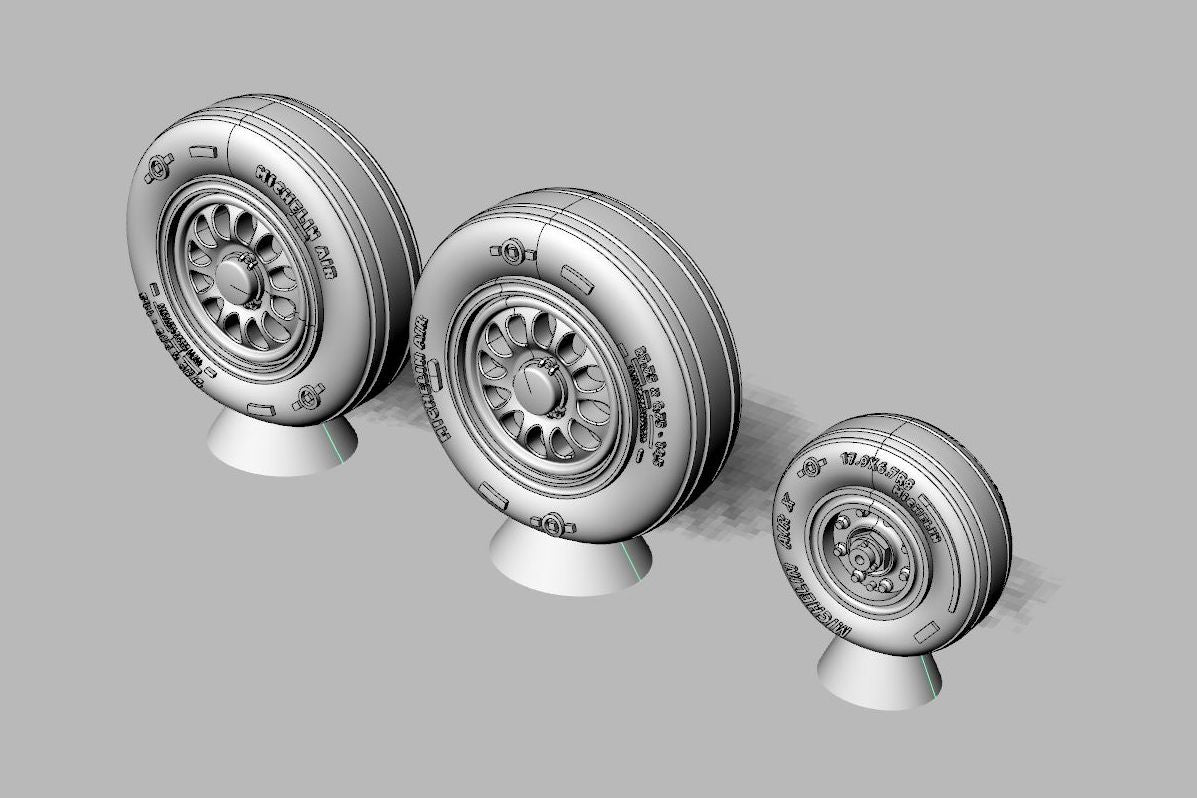 Brengun BRL72236 1:72 Lockheed-Martin F-16C/F-16D Block 40 and later wheels