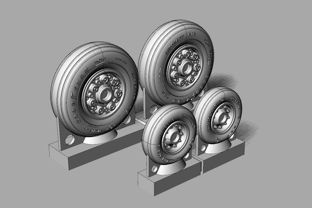 Brengun BRL72238 1:72 Grumman F-14D Tomcat Wheels set