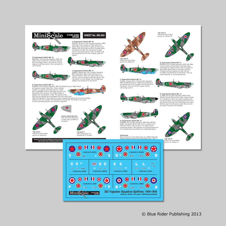 Blue Rider BRMS003 1:144 Supermarine Spitfire Mk.Vc
