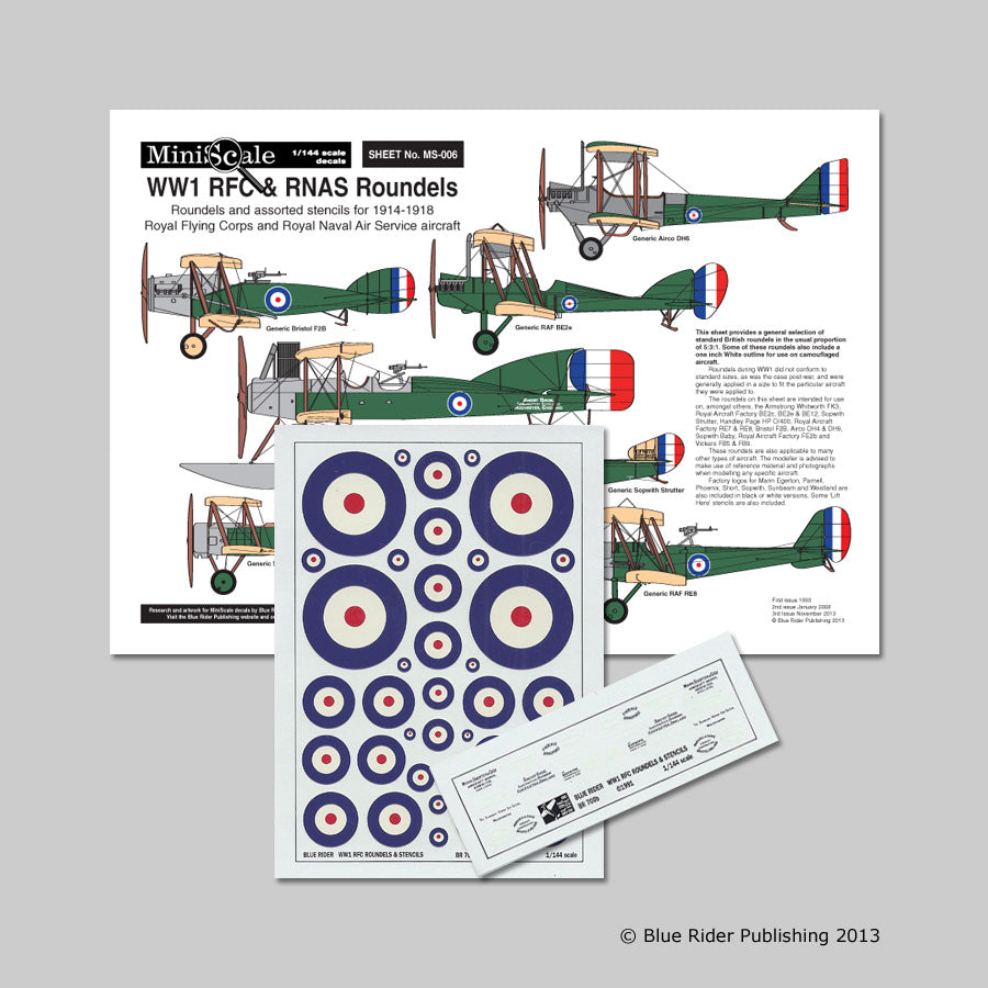 Blue Rider BRMS006 1:144 RFC/RNAS Roundels