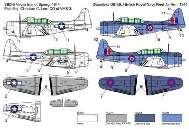 Brengun BRP144018 1:144 Douglas SBD-5 Dauntless 'Atlantic theatre'