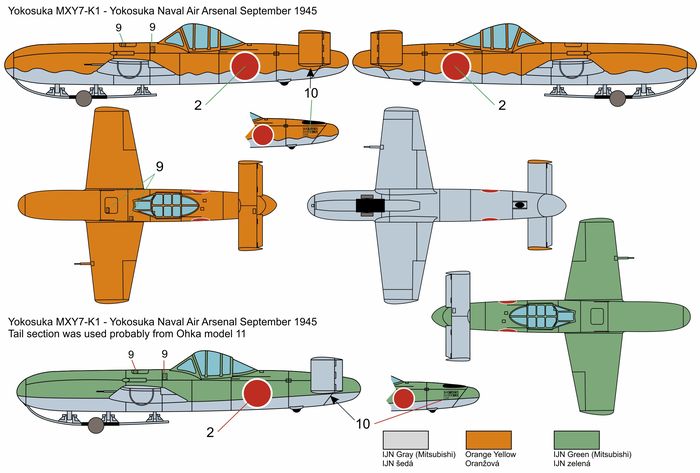 Brengun BRP72029 1:72 Yokosuka Ohka MXY7-K1 trainer