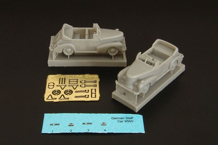 Brengun BRS144039 1:144 German Staff Car Cabriolets x 2 etched parts & decals