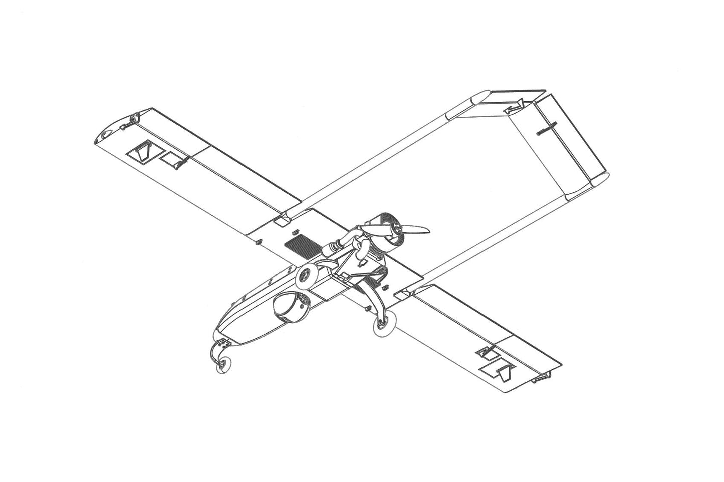 Brengun BRS48009 1:48 RQ-7B Shadow UAV resin kit unmanned air vehicle