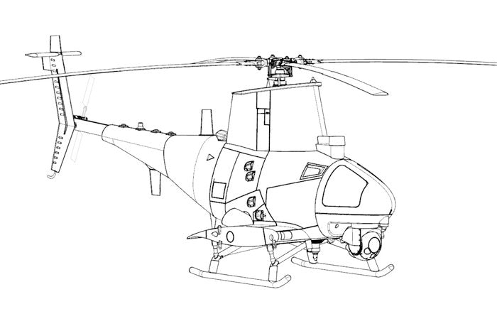 Brengun BRS48010 1:48 MQ-8B Fire Scout resin construction kit of UAV plane