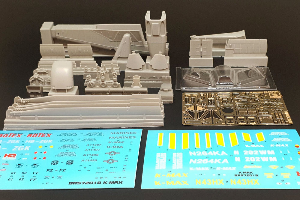 Brengun BRS72018 1:72 Kaman K-MAX Resin construction kit of US helicopter