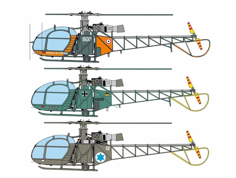 Brengun BRS72024 1:72 Aerospatiale SA 318C Alouette II