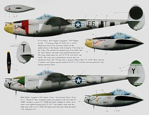 Bombshell BS32005 1:32 Lockheed P-38J Lightning Wicked Women Pt 1