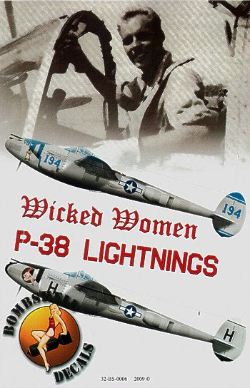 Bombshell BS32006 1:32 Lockheed P-38J Lightning Wicked Women Pt2