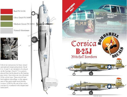 Bombshell BS48001 1:48 North-American B-25J Mitchell