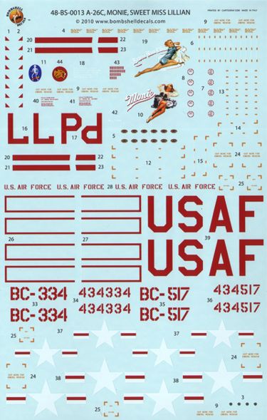 Bombshell BS48013 1:48 Douglas A-26B Invader