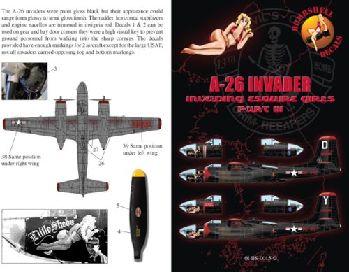 Bombshell BS48015 1:48 Douglas A-26B Invader