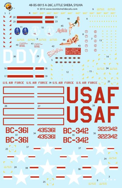 Bombshell BS48015 1:48 Douglas A-26B Invader