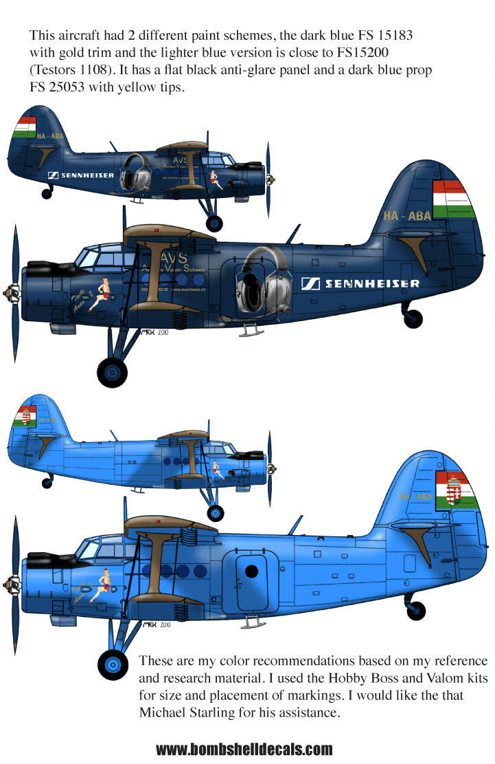 Bombshell BS48017 1:48 Antonov An-2 'Colt' Warsaw Pact Girls Gone Wild